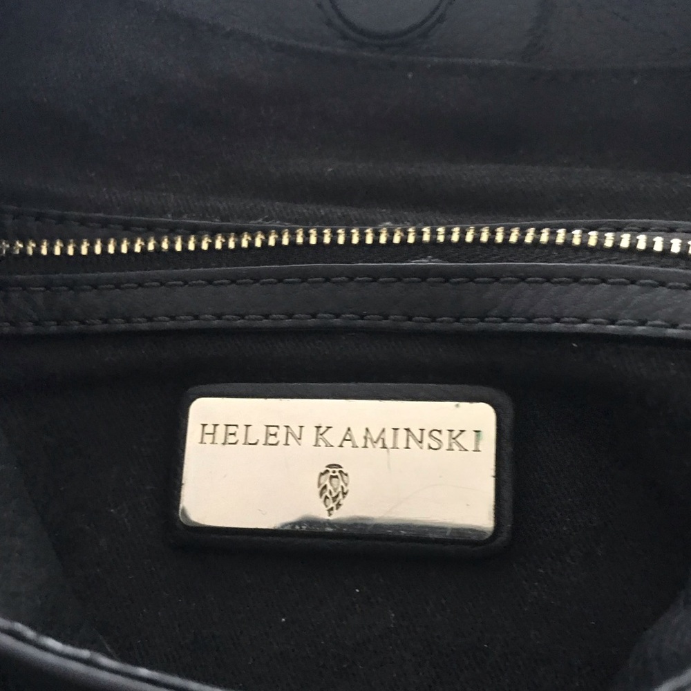 Helen Kaminski Black Leather Handbag Tote Bag - Picture 11 of 16